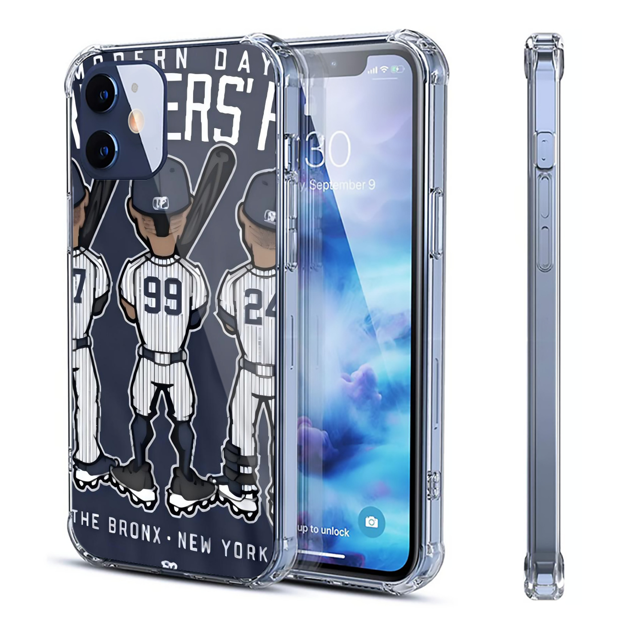 New York Yankees 173 Clear IPhone 12 Case – Soft TPU With UV Print – Enhanced Drop Protection, Precise Fit, Anti-Fingerprint, Customizable Design, Scratch-Resistant, Yellow-Resistant